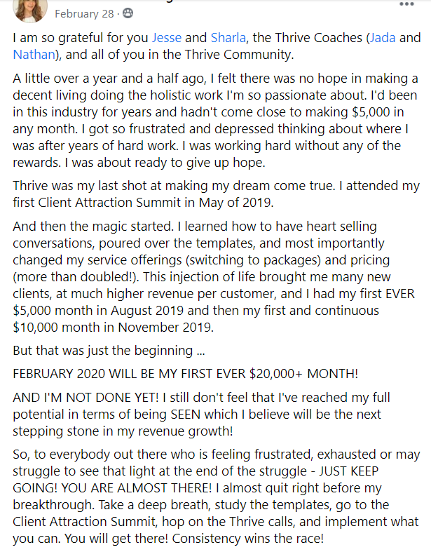 Anna Pilici-Cartlidge FB post