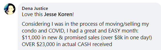 Dena Justice FB comment